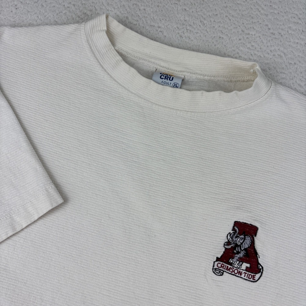 ALABAMA CRIMSON TIDE Vintage 90s Y2K Shirt Mens XL Made in USA Single Stitch Tee